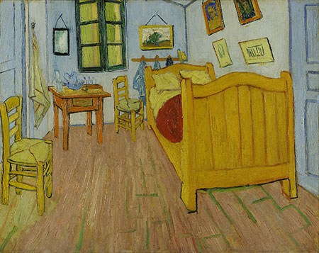 "Bedroom in Arles" by Vincent van Gogh