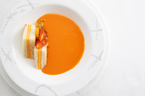 soup of slow-roasted tomatoes