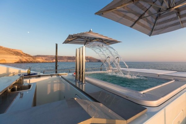 Ocean Paradise yacht waterfall pool