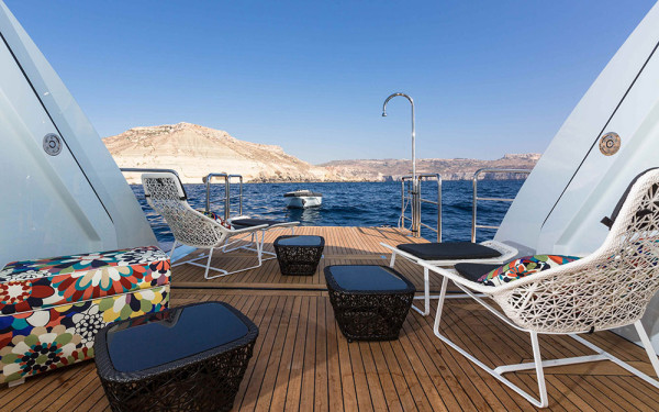 Ocean Paradise yacht deck
