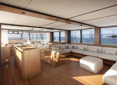 luxury yacht Kanga Interior