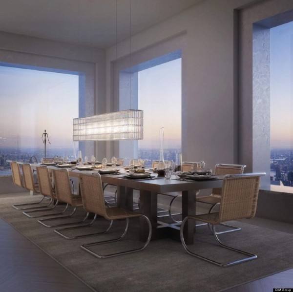 432 Park Avenue penthouse living room