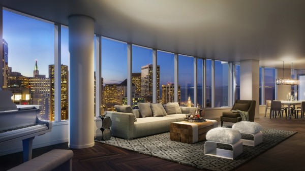 San Francisco Lumina Penthouse Living Room