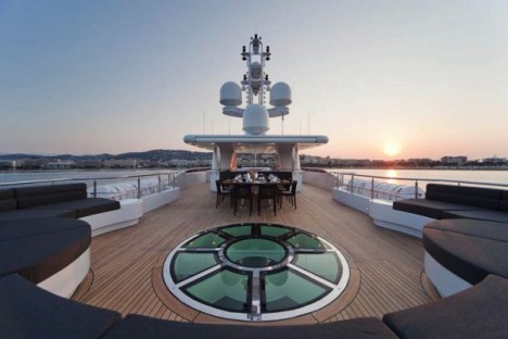 sirius yacht deck