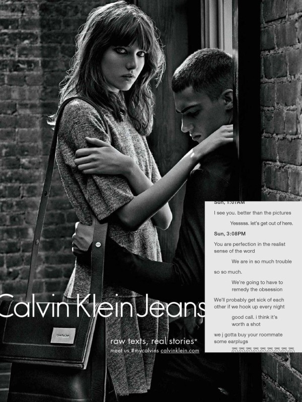 Calvin Klein Jean sexting campaign