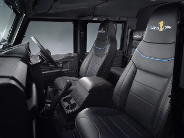 Land Rover Rugby World Cup Defender interior