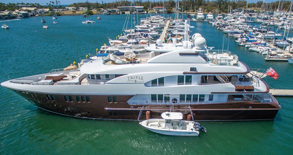 Triple 8 was built in 2009 by Royal Denship and is every inch as luxurious today as she was then