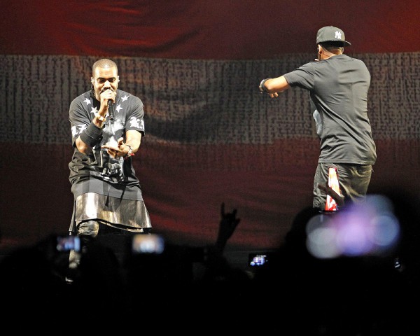 14 Nov 2011, Fort Lauderdale, Florida, USA --- Jay Z and Kanye West bring their Watch the Throne tour to the BankAtlantic Center near Fort Lauderdale, Florida. --- Image by © Sayre Berman/Corbis