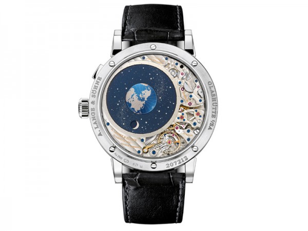 Richard Lange Perpetual Calendar "Terraluna" requires an adjustment for its moon phase dispaly just once every 1,058 years.