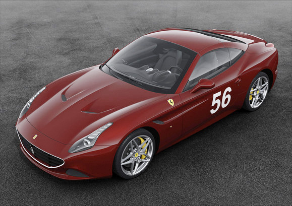 Exterior in Rosso Ferrari 53, a dark solid red inspired by the first Ferrari ever built. Number 