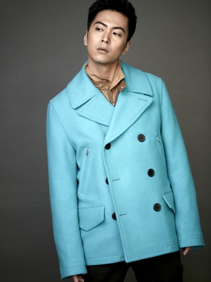 Playing with colour also means that that striking or even pastel colours transposed on masculine cut garments like this peacoat from Hermes serve to accentuate a classic gents bravado in the rainbow realm