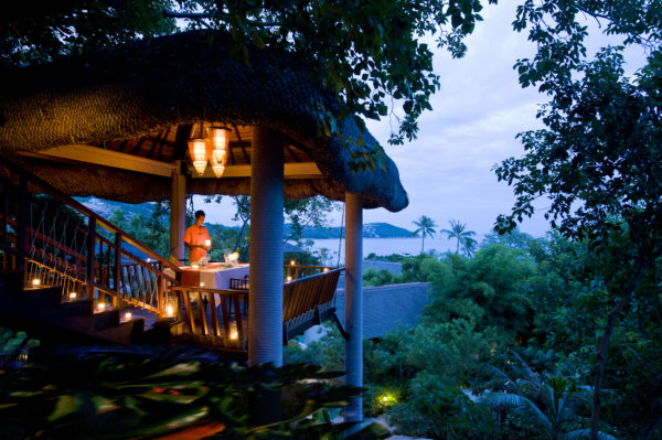 Tree Tops Sky Dining and Bar offers high-end dining high up in the jungle; Photo: Anantara Lawana Resort