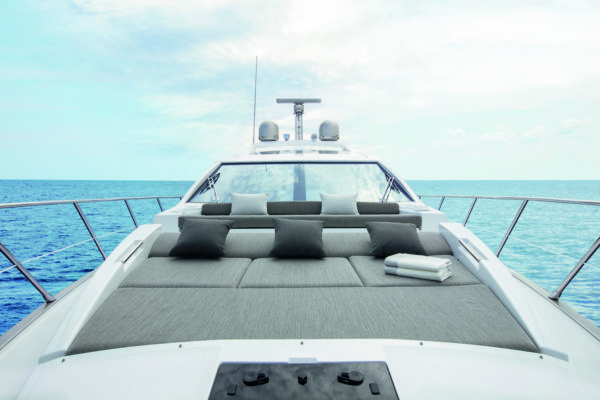 There's plenty of lounging space on the foredeck
