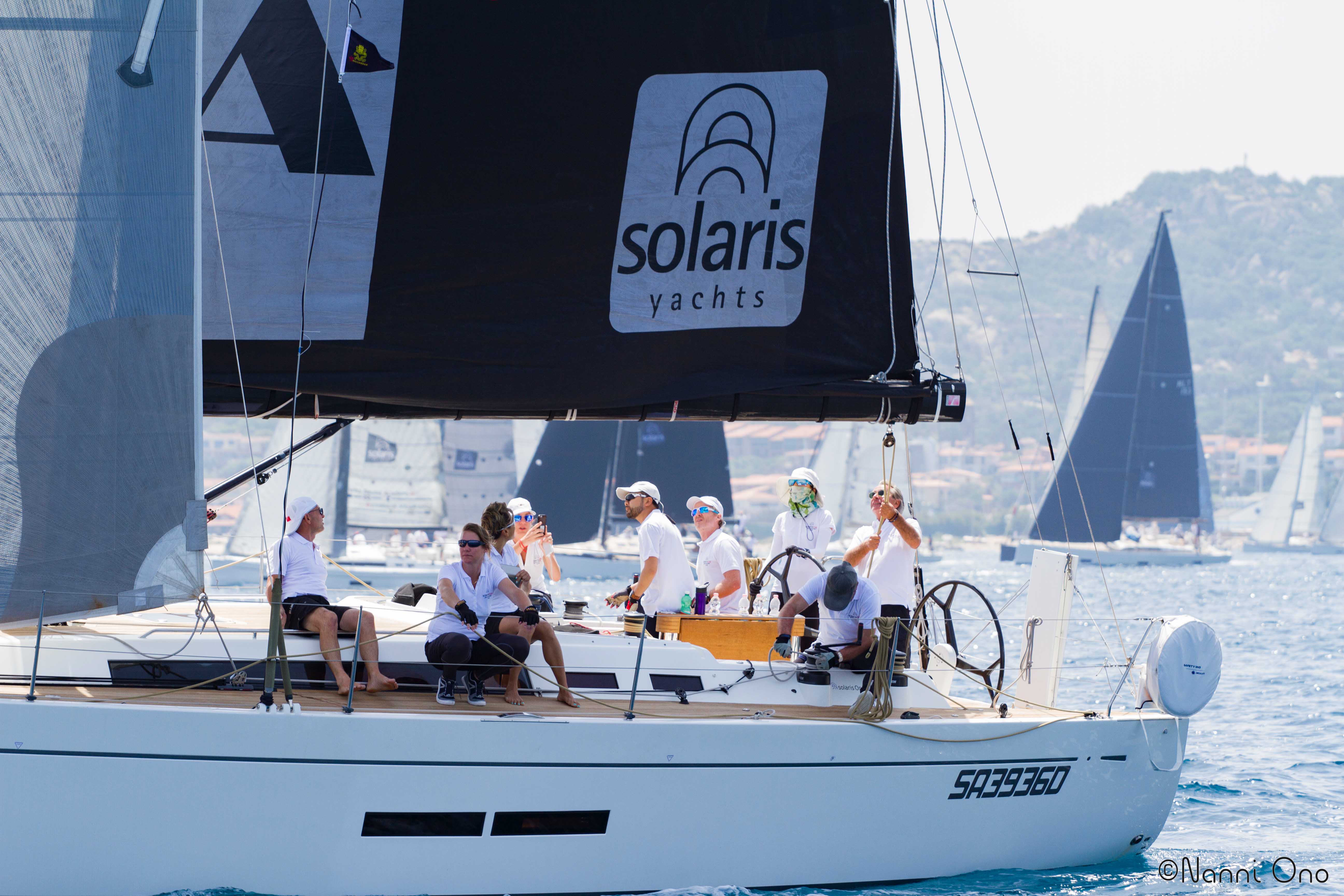 Wong skippering the Solaris One 44 GioiA in the 2018 Solaris Cup in Italy
