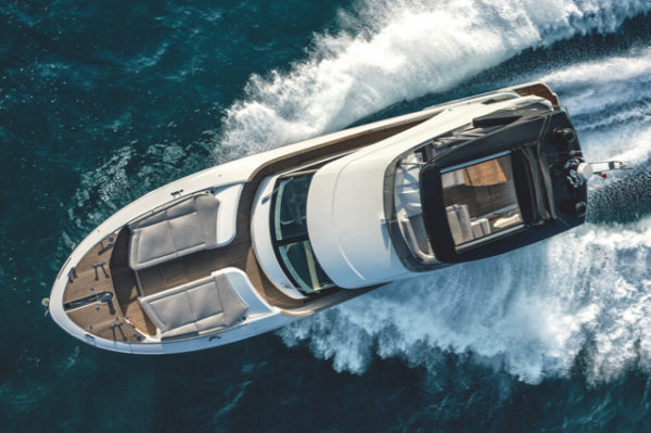 The hardtop has a sunroof, while the foredeck is another appealing outdoor area