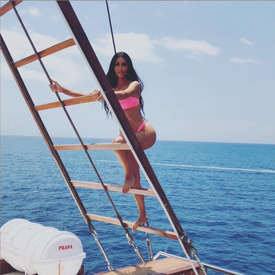 Kim Kardashian recently posted about the Kardashians' trip on Prana, Yacht Sourcing's flagship build and CA listing 
