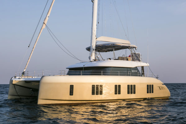 the Sunreef 50 is the third model in a new range of sailing catamarans