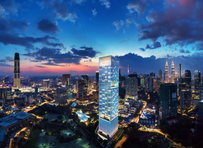 Conlay's aerial perspective in Kuala Lumpur