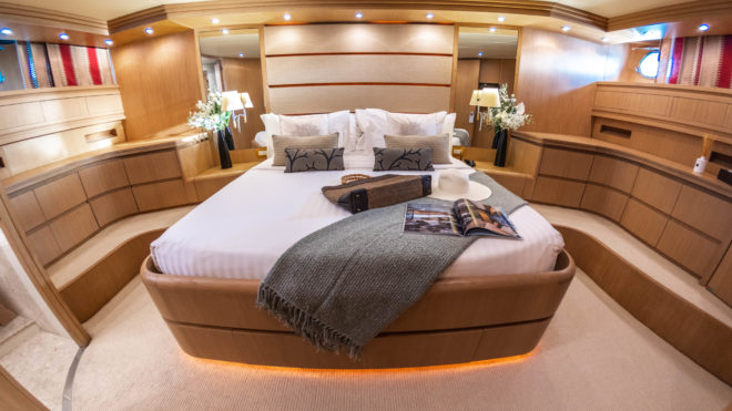 Thailand-based Aveline, chartered by Northrop & Johnson, offers two ‘master cabins’