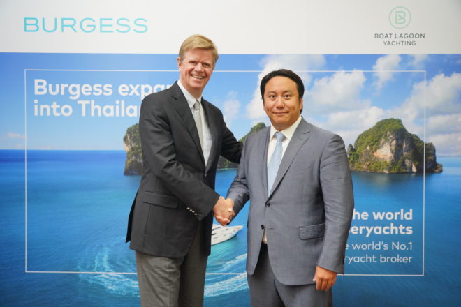 Burgess has partnered with Boat Lagoon Yachting in Thailand