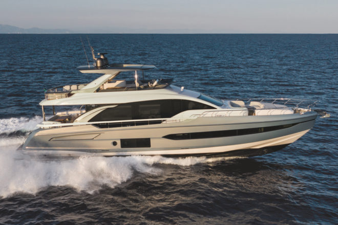 The new Azimut 78 is from the builder's Flybridge collection