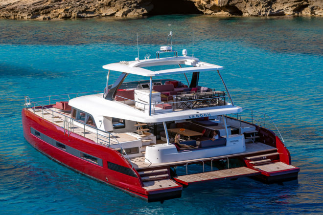 The Sixty 7 features a large covered cockpit that connects to well protected, wide side decks and the attractive flybridge