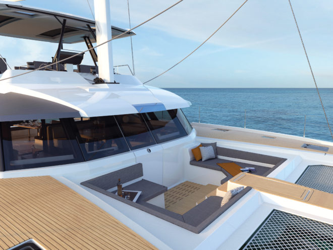Thoughtful foredeck nook adds extra “destinations”