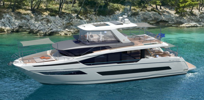 Scheduled to debut at Cannes this September, the high-volume Prestige X70 is a revolutionary design that doesn’t include traditional side decks