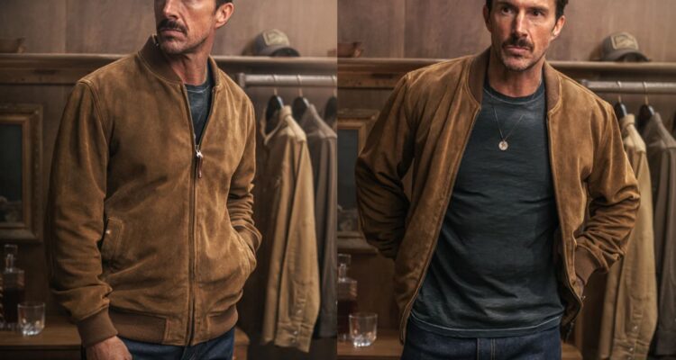 &SONS Buck Ridge Suede Bomber